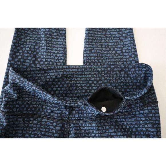 Lululemon T30416 Women's Sz 6/S Blue/Black Wunder Under Full On Leggings - Picture 5 of 9